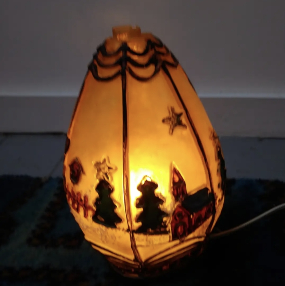 Vintage Xmas lamp